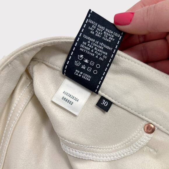 7 For All Mankind The Skinny Faux Suede Skinny Pants Size 30 - Picture 5 of 11